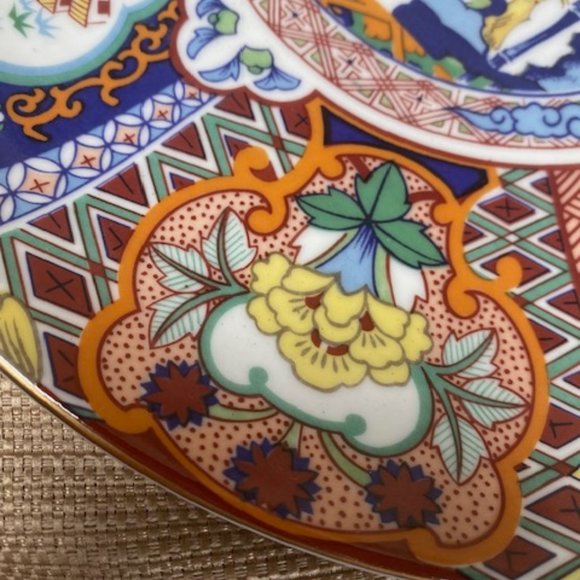 IMARI WARE JAPAN Vintage Decorative Gold Trim 10" Plate - Picture 11 of 13